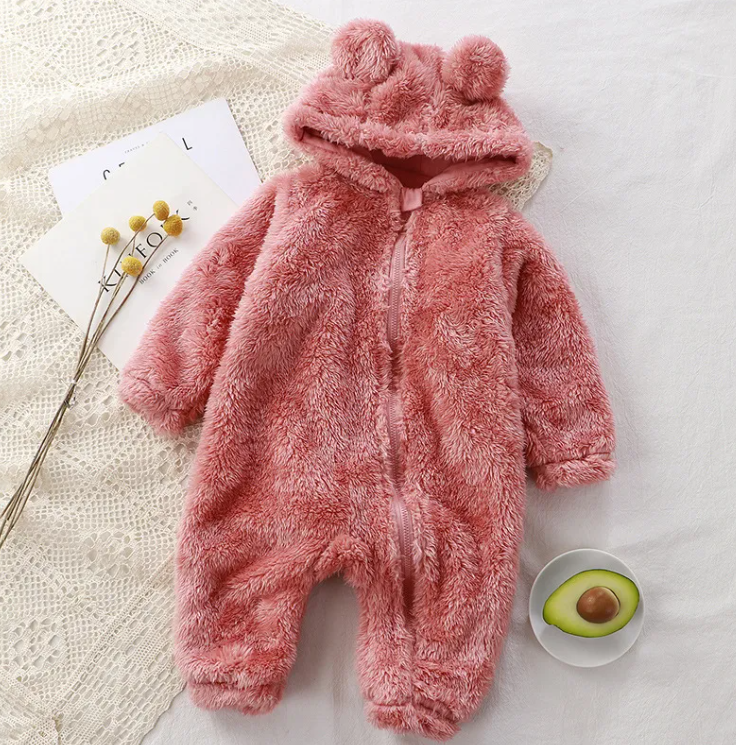 Cozy Zip-Up Flannel Onesie