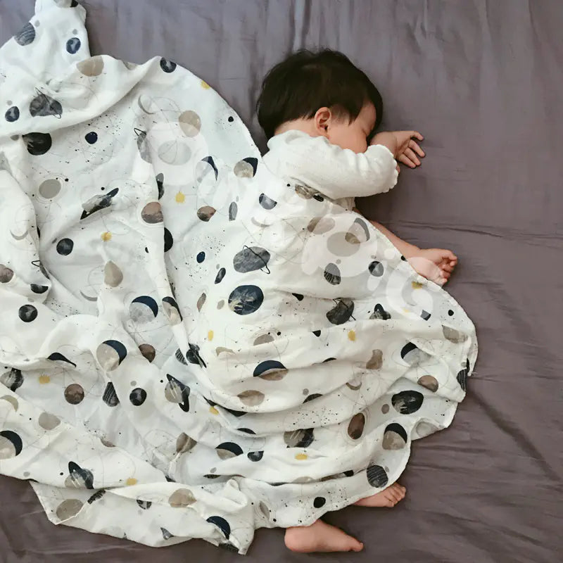 Baby Swaddle Blanket, Double Layer Gauze Cotton