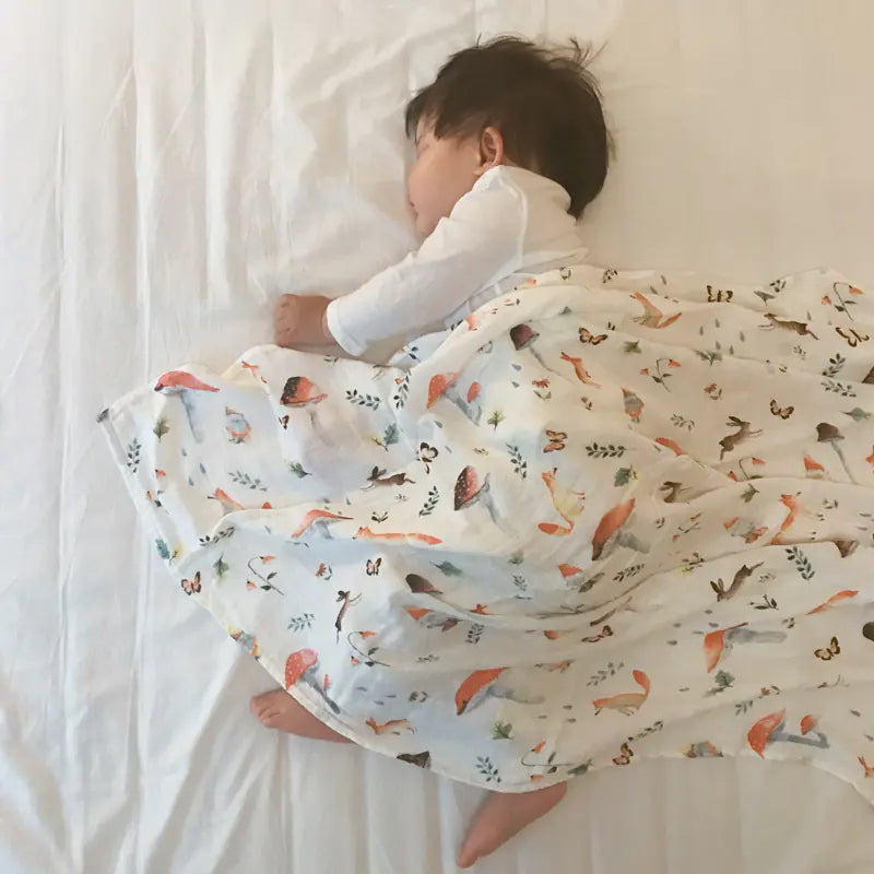 Baby Swaddle Blanket, Double Layer Gauze Cotton