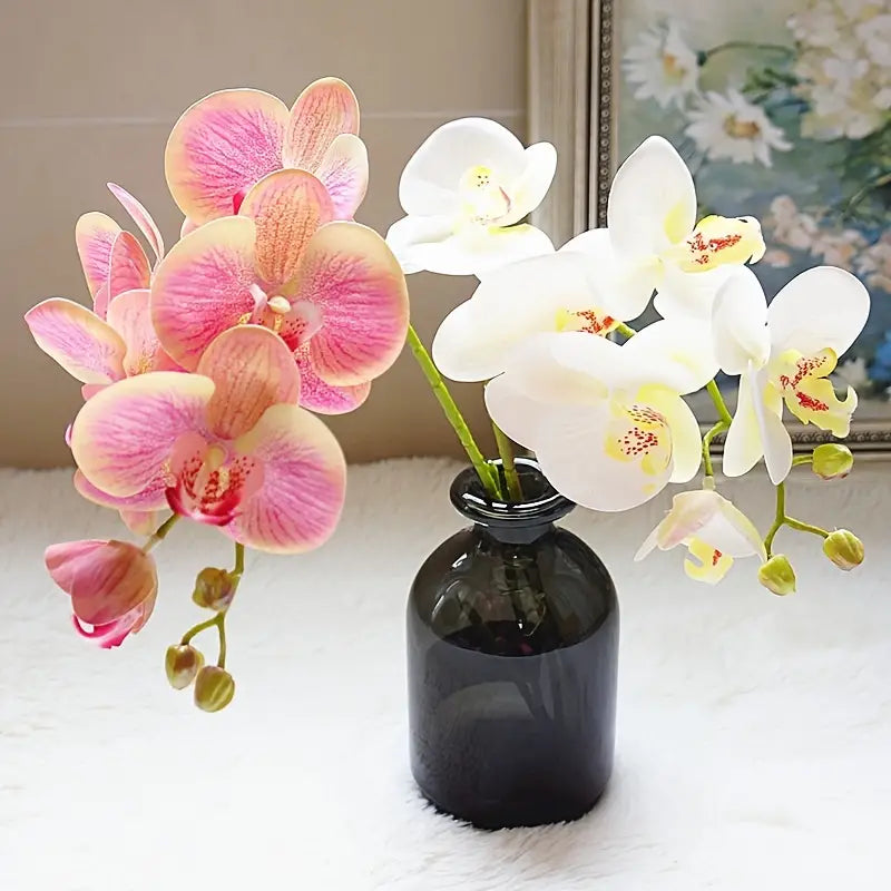 Artificial 6-Head Phalaenopsis Orchid